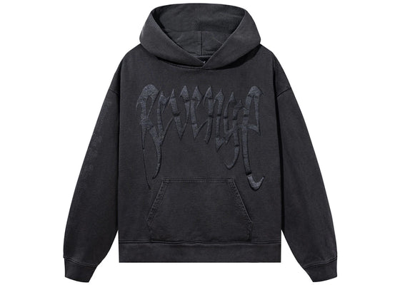 Revenge XXXTentacion Heartbreak Vintage Hoodie Black sneakers - authentic Revenge shoes