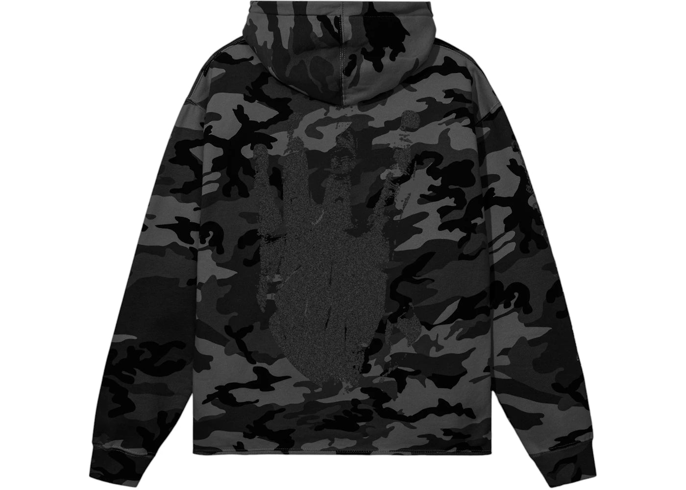 Revenge XXXTentacion Kill Cropped Hoodie Black Camo/3M - vue secondaire B