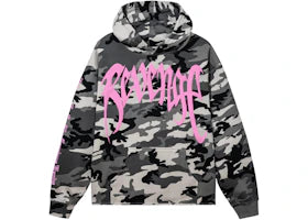 Revenge XXXTentacion Kill Cropped Hoodie Snow Camo/Pink - vue 360