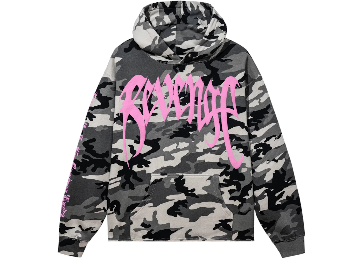 Revenge XXXTentacion Kill Cropped Hoodie Snow Camo/Pink - vue secondaire A