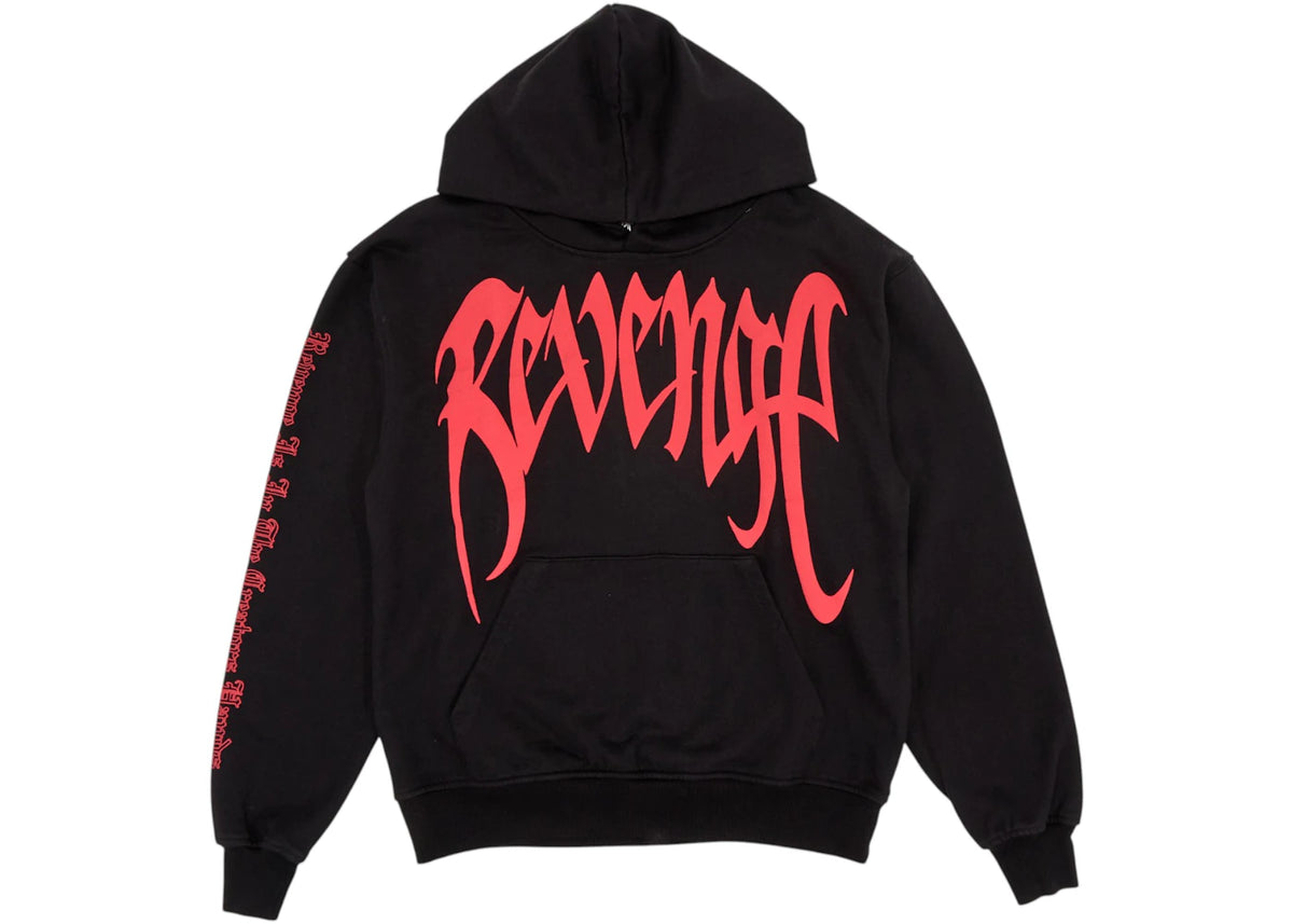 Revenge XXXTentacion Kill Hoodie Black/Red - vue 360