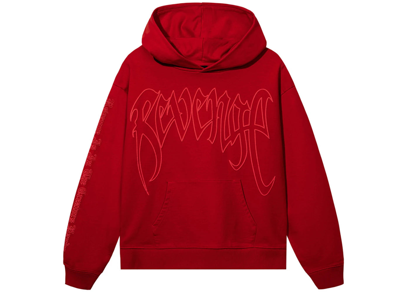 Revenge XXXTentacion Kill Outline Hoodie Red/Red - vue secondaire A