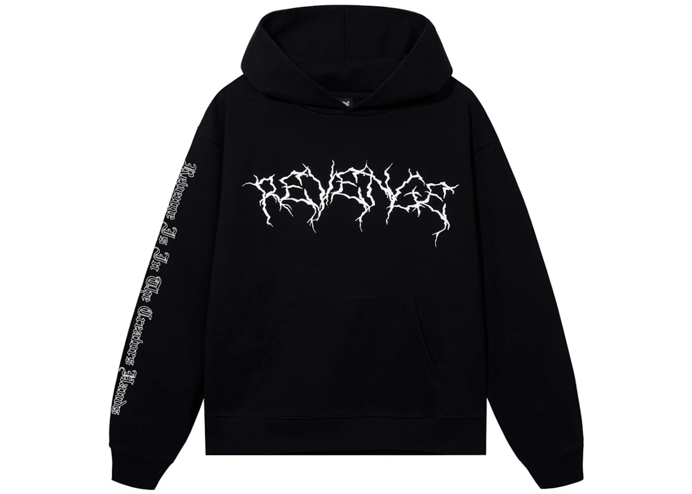 Revenge XXXTentacion Lightning Hoodie Black/White - vue secondaire A