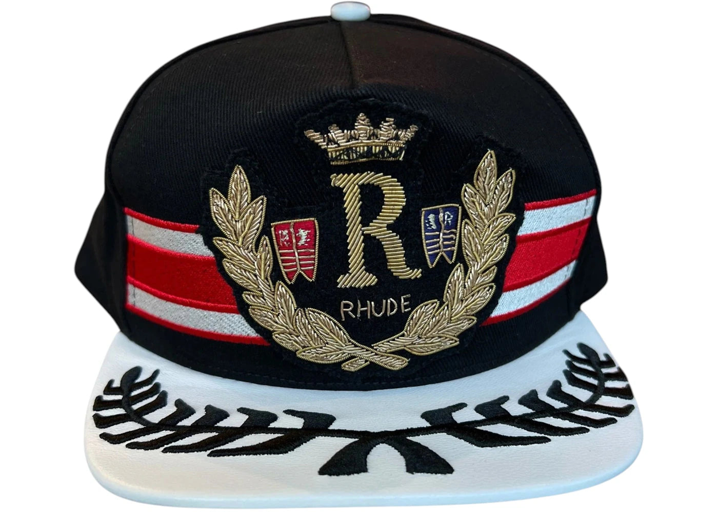 Rhude Captains Crest Hat Black/Red/White - vue secondaire A