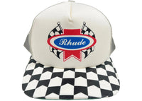 Rhude Chevron Rally Trucker Hat Off White