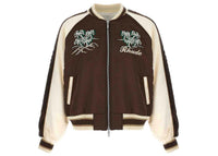 Rhude Crepe Satin Souvenier Jacket Brown/Cream