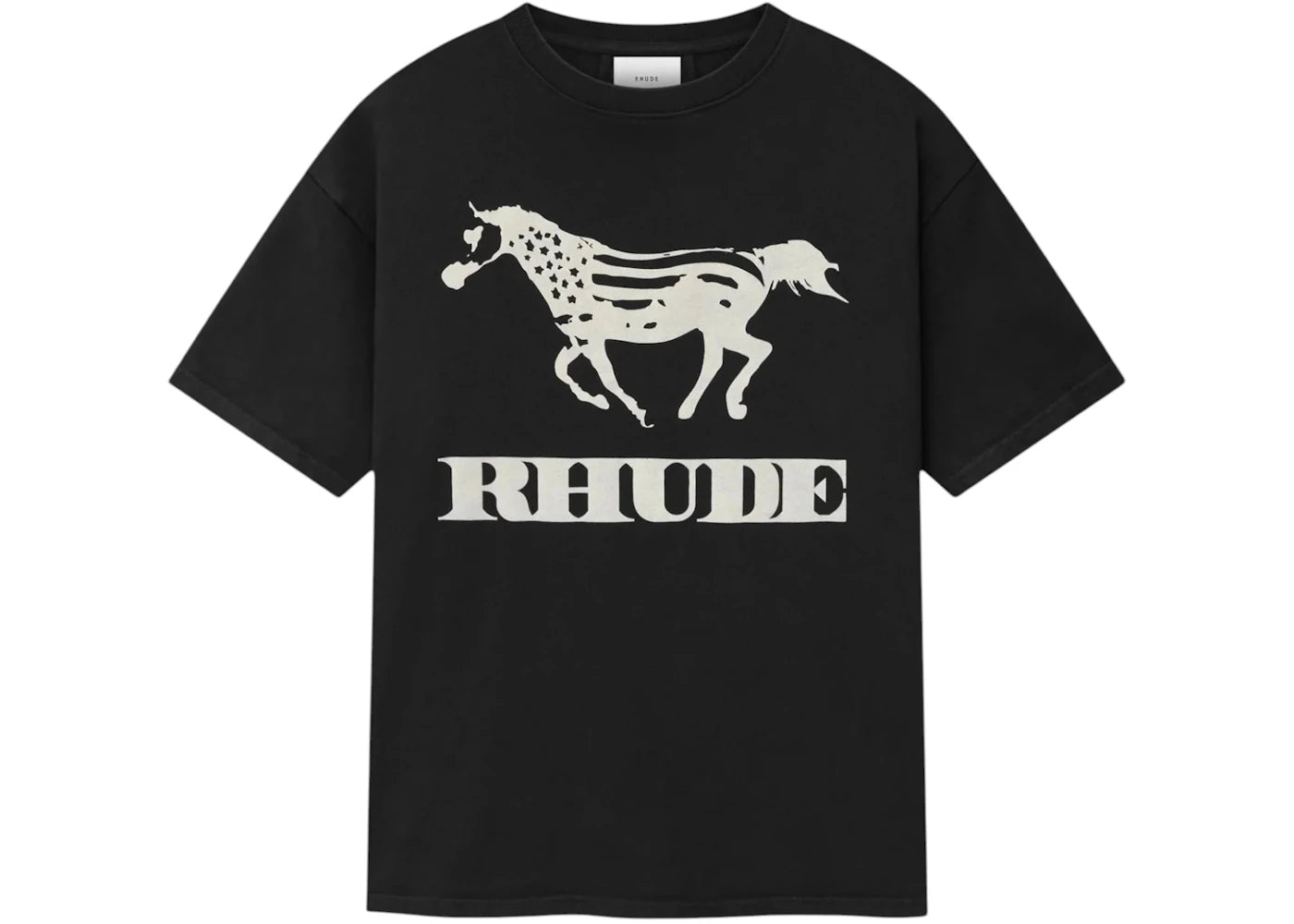 Rhude Dinero Tee T-shirt Black - vue secondaire A