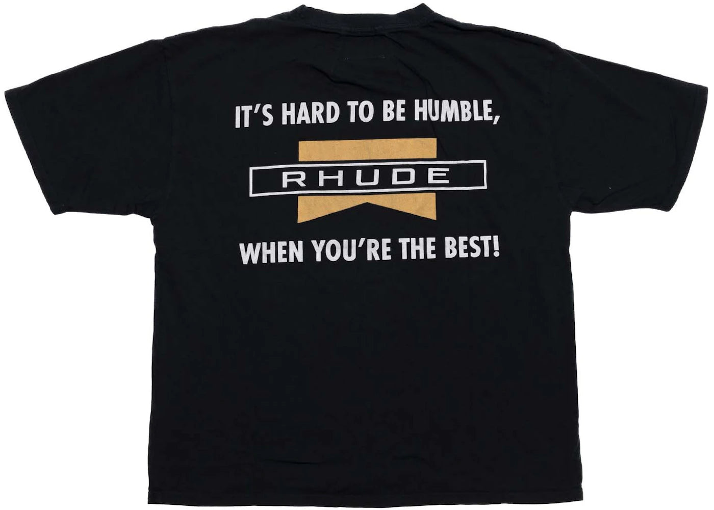 Rhude Hard To Be Humble Tee Black - vue secondaire B