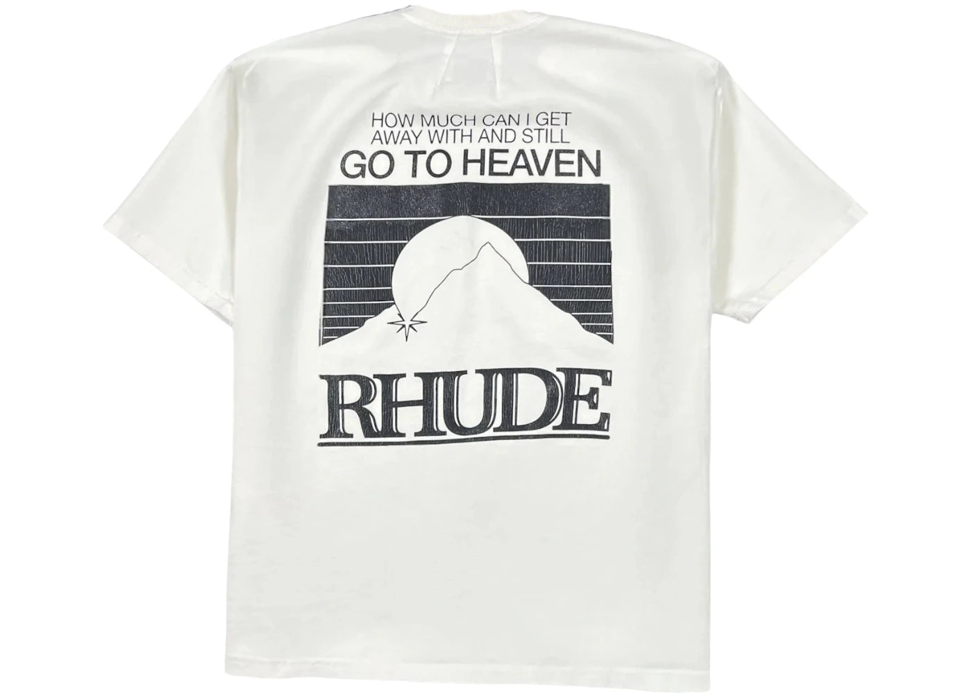 Rhude Moonlight Pack T-shirt Vintage White/Black - vue secondaire B