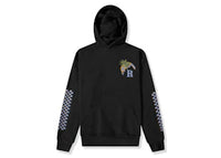 Rhude Moonlight Tropics Print Oversized Vintage Hoodie Black