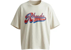 Rhude Pit Stop Tee Vintage White/Red/Blue