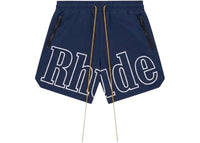 Rhude RH Logo Shorts Navy