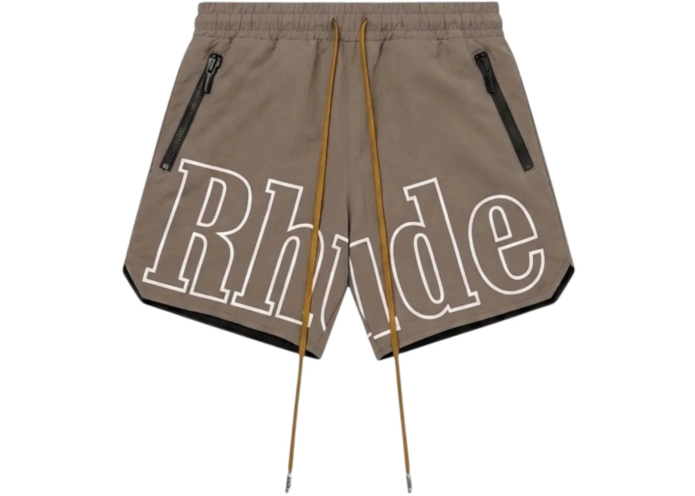 Rhude RH Logo Shorts Taupe - vue secondaire A