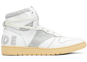 Rhude Recess Hi White Grey Natural Sole - vue 360