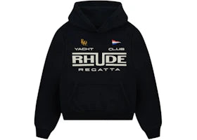 Rhude Regatta Club Hoodie Black