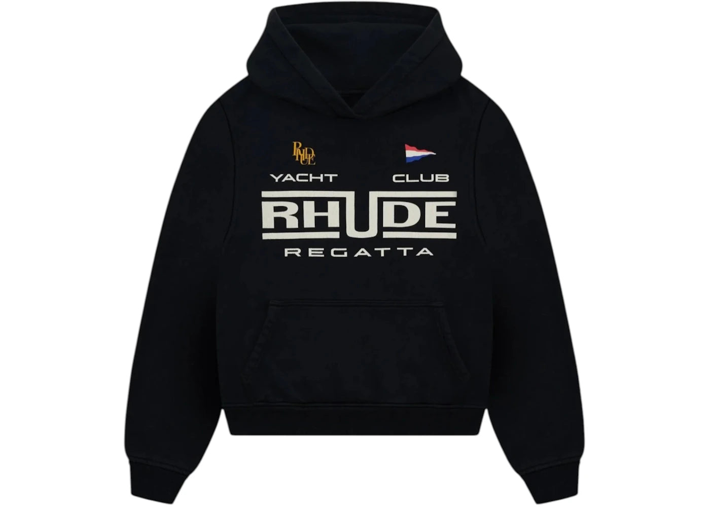 Rhude Regatta Club Hoodie Black - vue secondaire A
