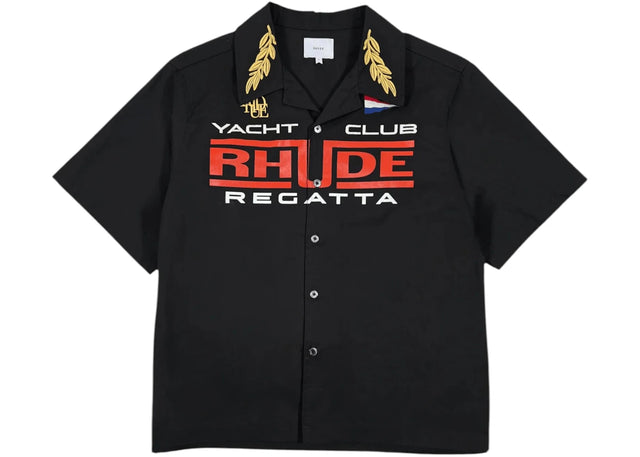 Rhude Regatta Club Shirt Black/White