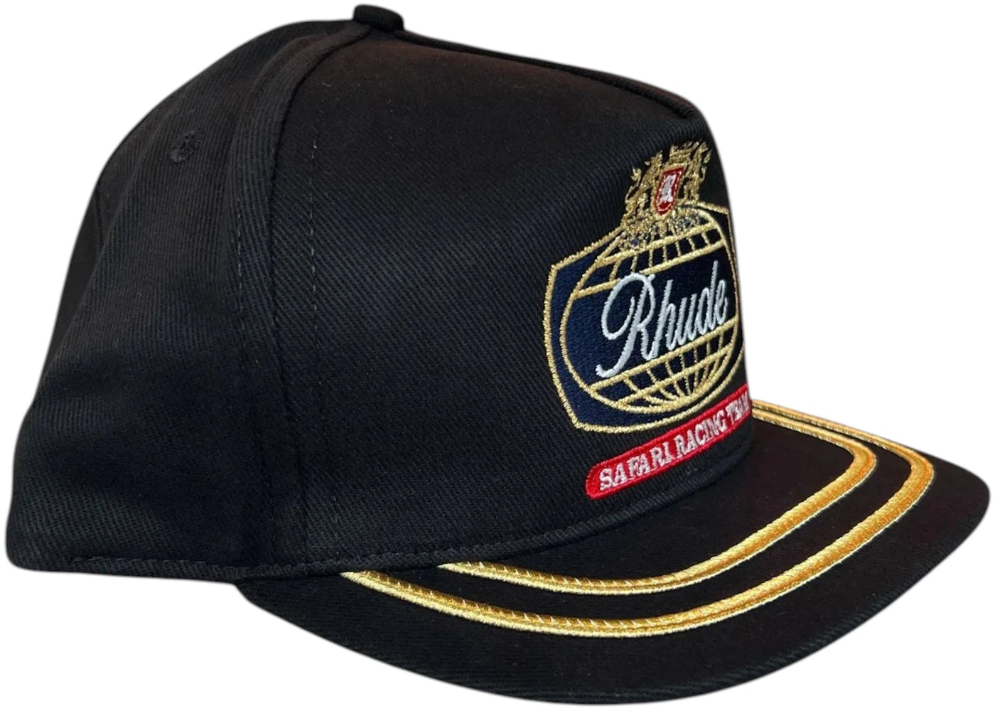 Rhude Safari Crest Hat Black/Navy - vue secondaire B