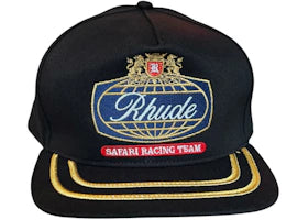 Rhude Safari Crest Hat Black/Navy - vue 360