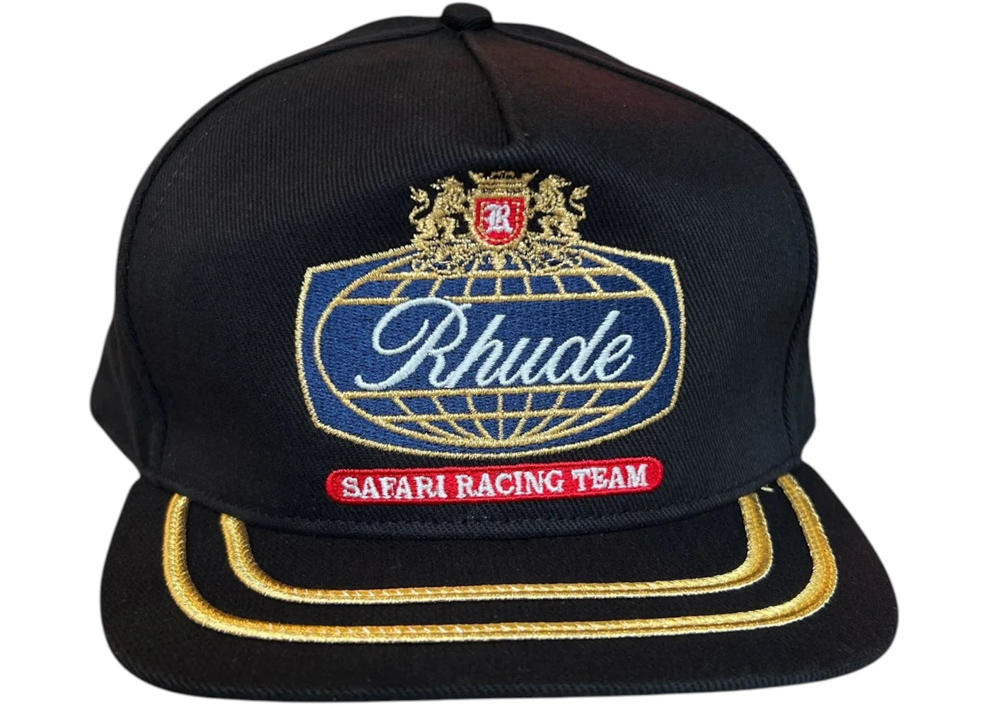 Rhude Safari Crest Hat Black/Navy - vue secondaire A
