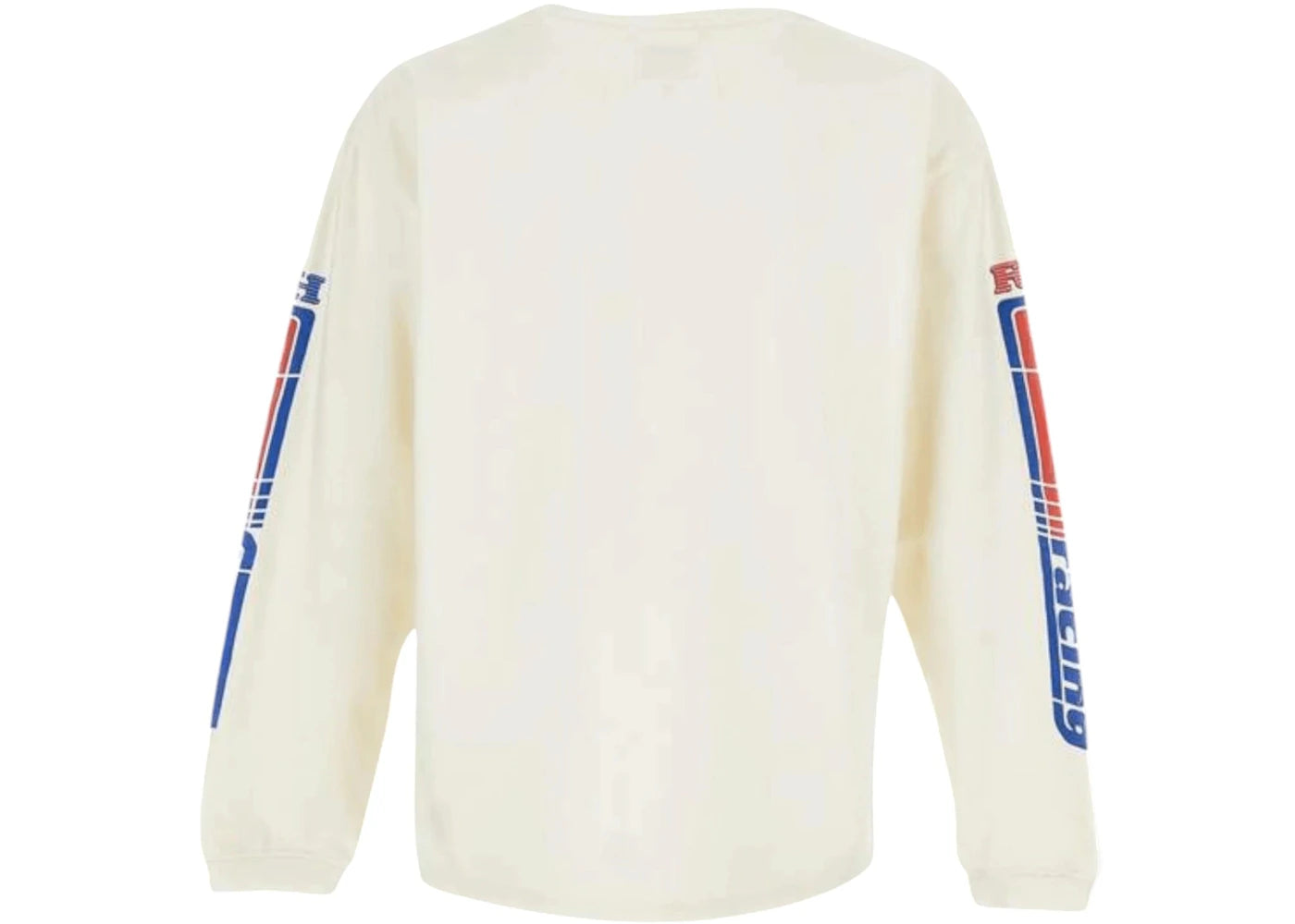 Rhude Split Petrol Logo Mesh L/S Tee Vintage White/Red - vue secondaire B