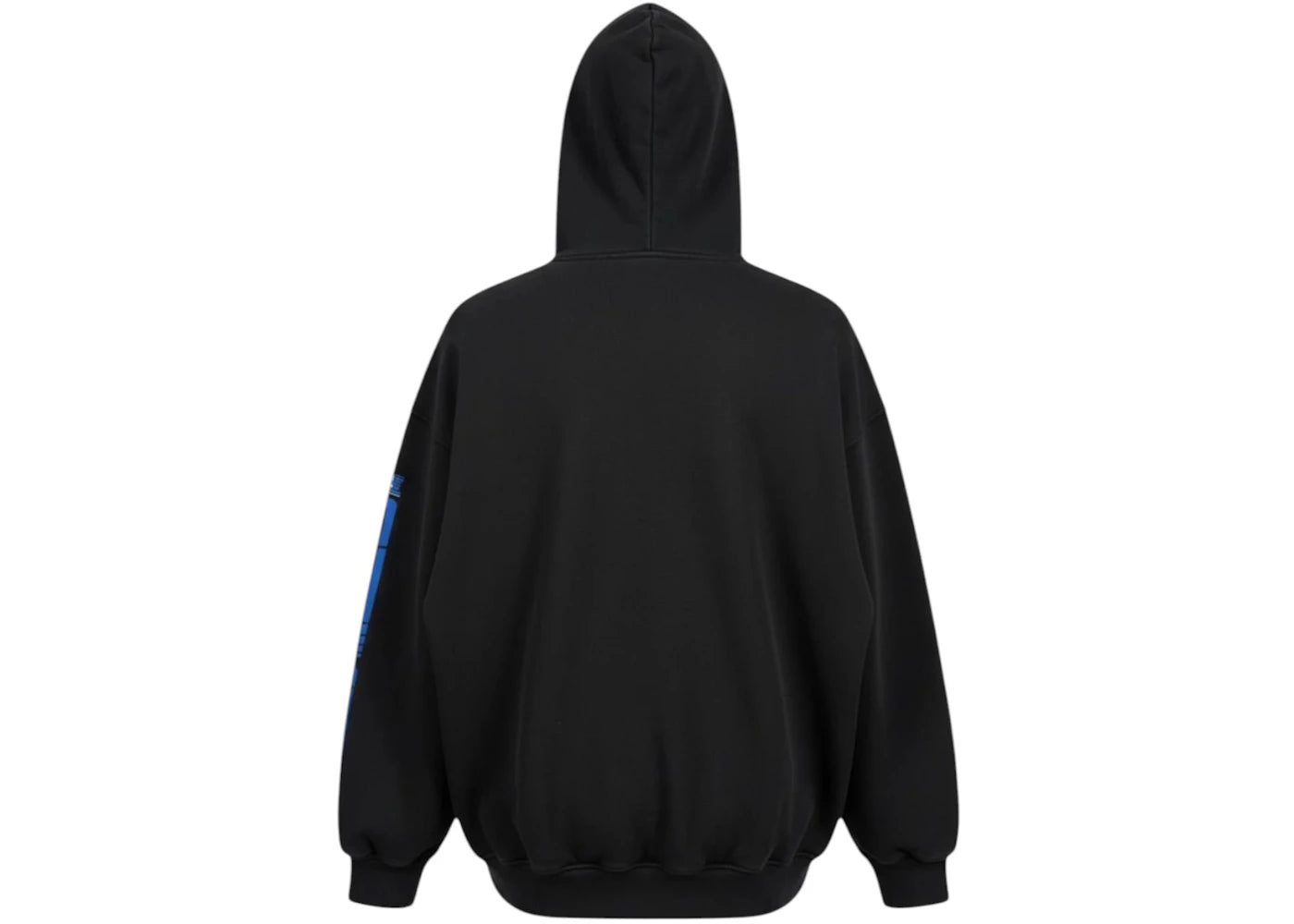 Rhude Split Petrol Logo Vintage Hoodie Vintage Black/Red/Blue - vue secondaire B