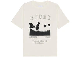 Rhude Thousand Palms Tee Vintage White - authentic Rhude product