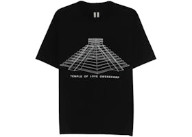 Rick Owens Brad T-Shirt Black/Milk - vue 360