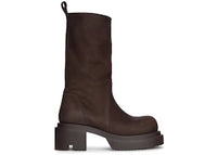 Rick Owens Concordians Calf Pull On Bogun Boot Brown