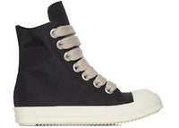 Rick Owens DRKSHDW Concordians Jumbo Lace High Black Milk Nylon Canvas