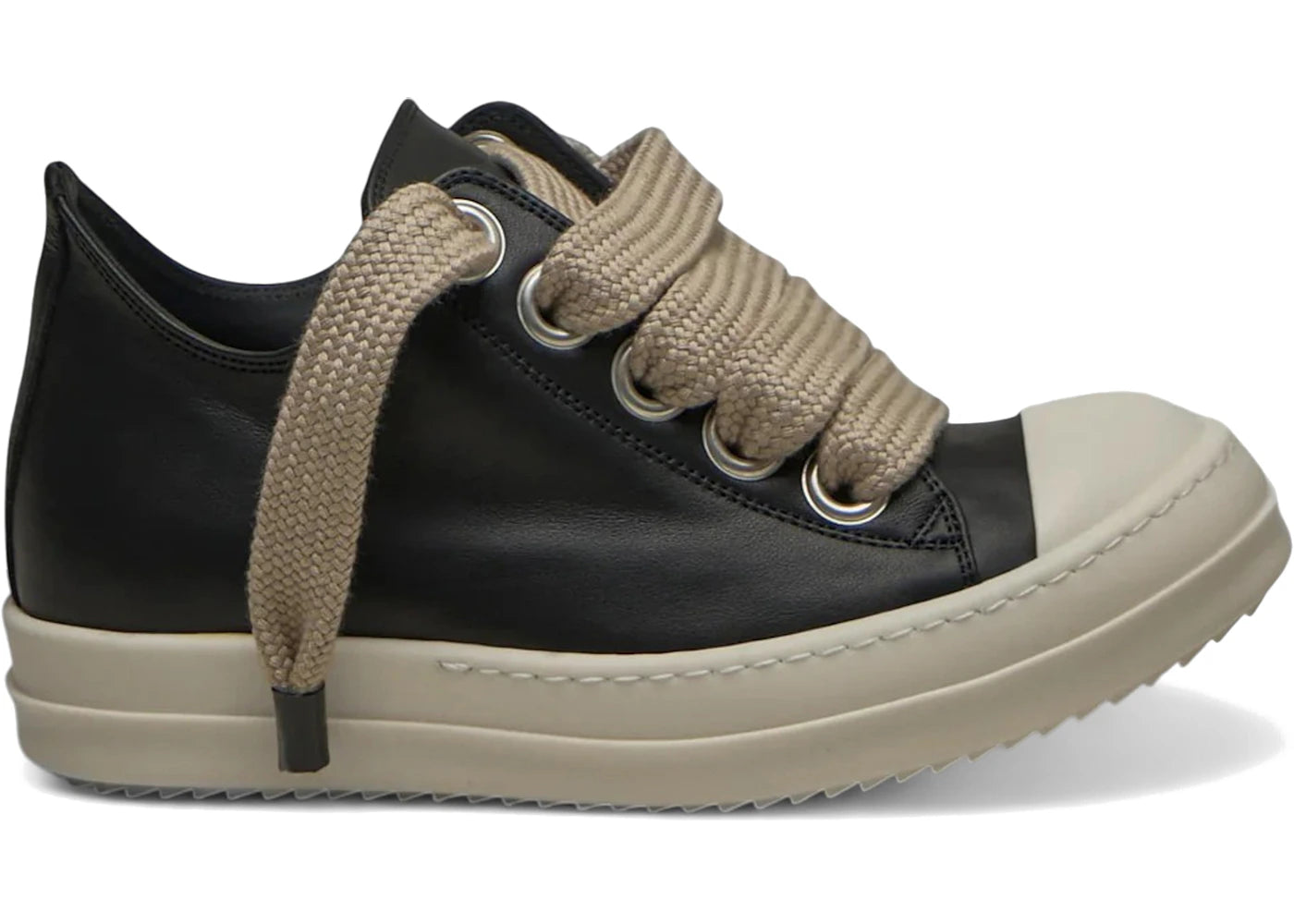 Rick Owens Concordians Jumbo Laced Low Black Milk (Women's) - vue secondaire A