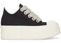 Rick Owens DRKSHDW Mega Bumper Jumbolace Low Sneaks Black Milk