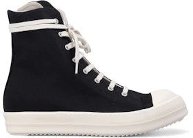 Rick Owens DRKSHDW Scarpe Denim Sneaks Black Milk - vue 360
