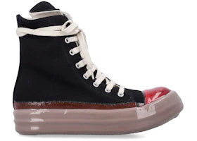 Rick Owens DRKSHDW Sneaks Black Red Dark Beige - vue 360