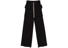 Rick Owens Drkshdw Creatch Wide Cargo Pantaloni Black - authentic Rick Owens product