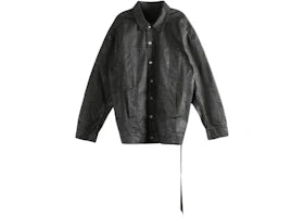 Rick Owens Drkshdw Giacca In Denim Jumbo Worker Coat Black