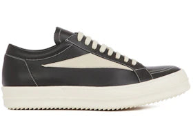 Rick Owens EDFU Vintage Sneaks Leather Black Milk White (Women's) - vue 360