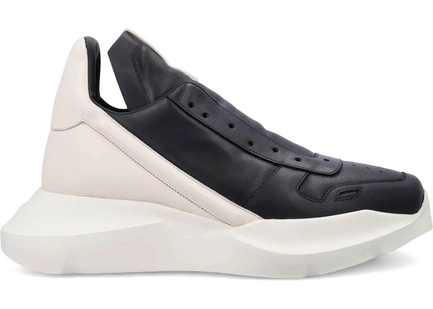 Rick Owens Geth Runner Sneakers Black Milk - vue secondaire A