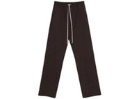 Rick Owens Heavy Poplin Dietrich Drawstring Pant Darkdust