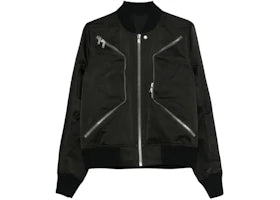 Rick Owens Heizer Flight Jacket Black