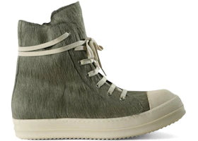 Rick Owens High Top Sneakers Dark Pearl Milk - vue 360