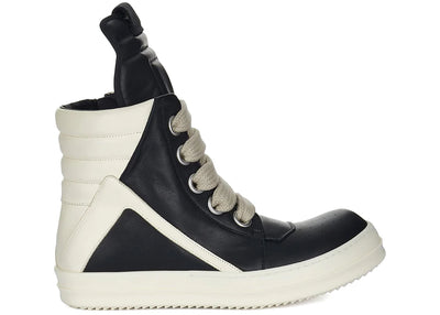 Rick Owens Jumbo Lace Geobasket High Black Milk