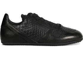 Rick Owens Minimal Sneaks Black Python Leather