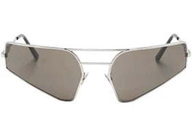 Rick Owens Prong Sunglasses Silver Black (RG0000015 GSLVB 1809) - vue 360