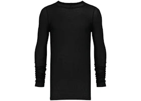 Rick Owens Rib LS T-shirt Black - vue 360