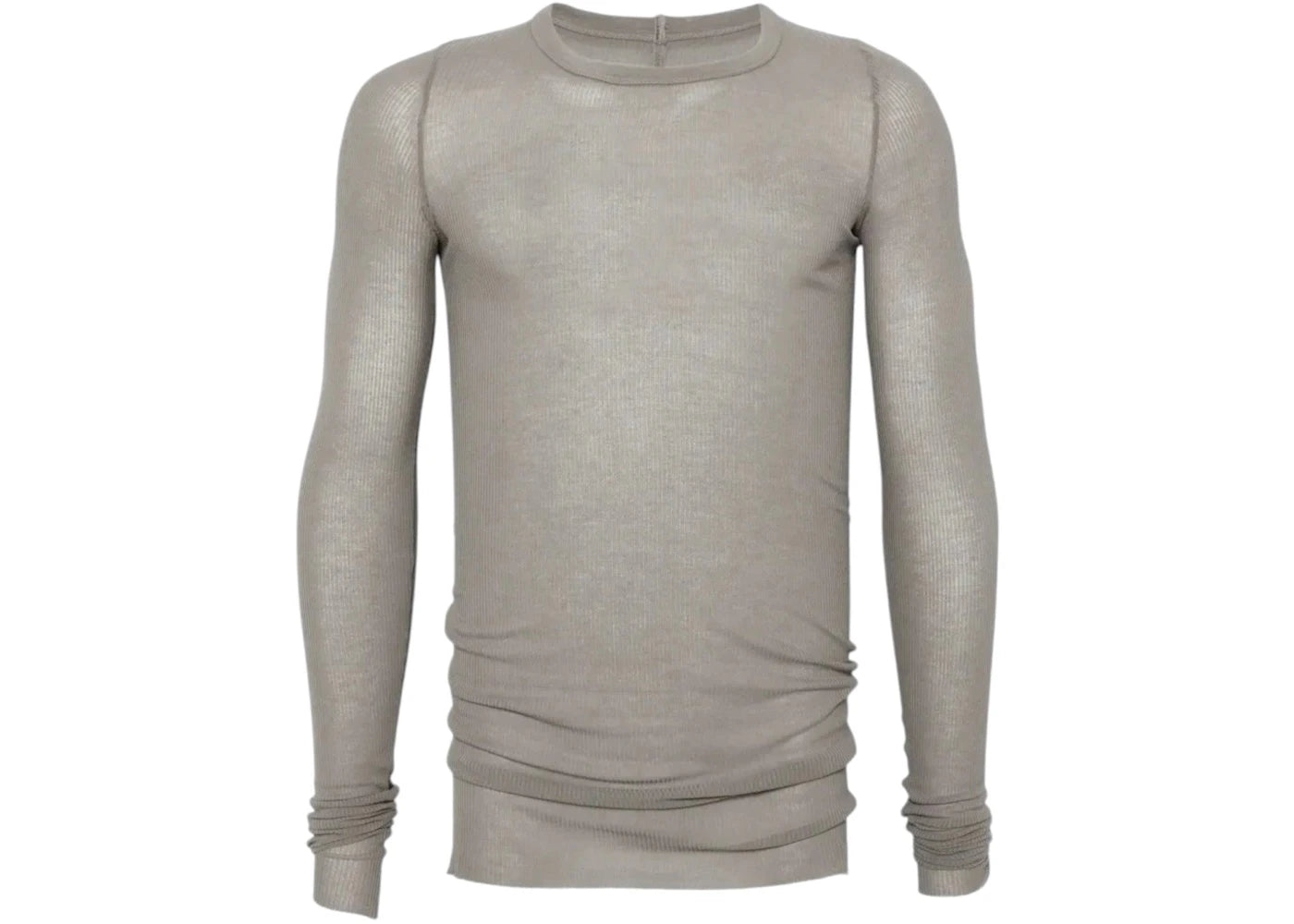 Rick Owens Rib LS Tee Steel - vue secondaire A