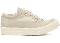 Rick Owens Scarpe Pelle Vintage Low Sneaker Pearl Dirty Milk (Women's)