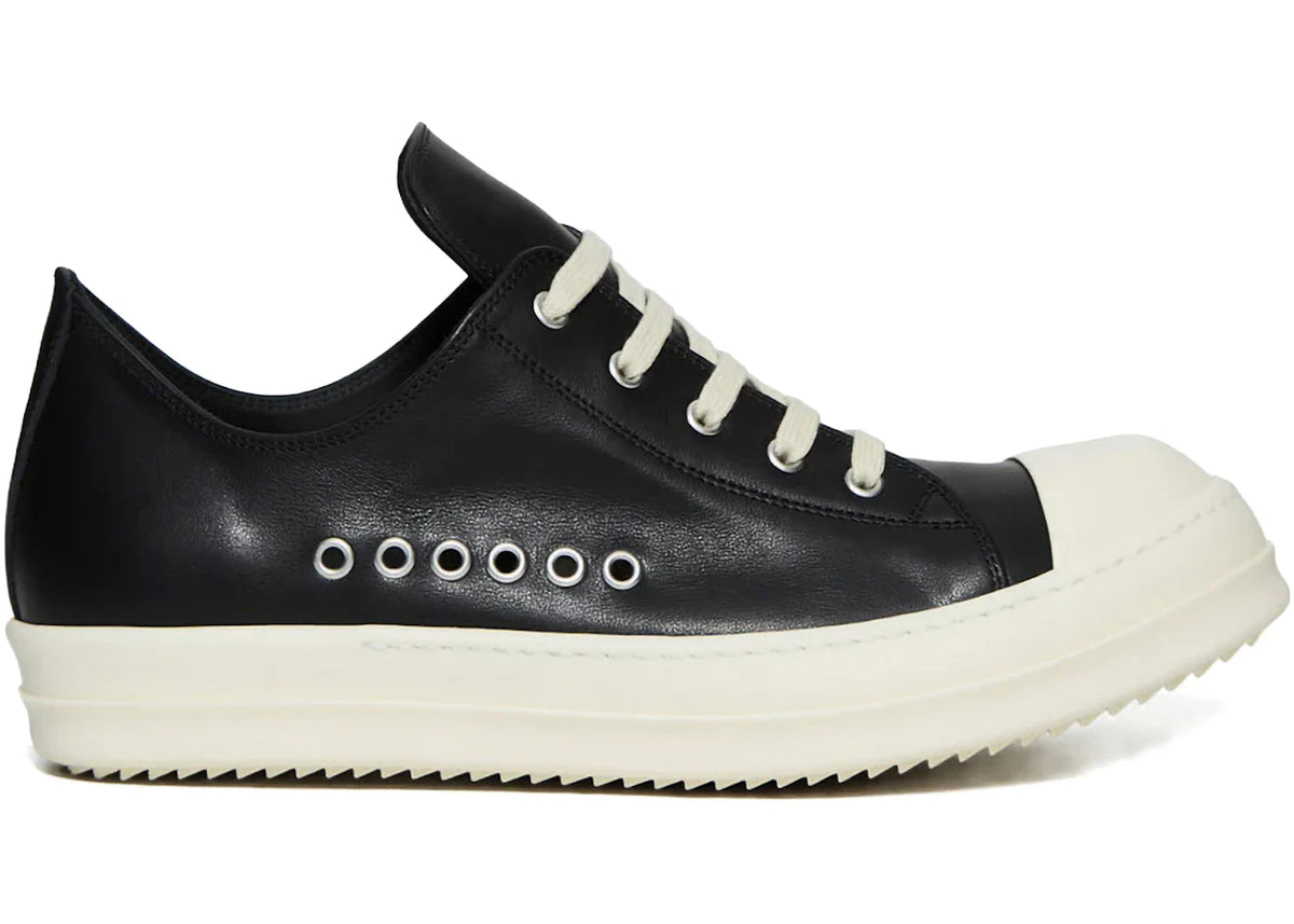 Rick Owens Temple Extreme Low Sneaks Black Milk - vue 360