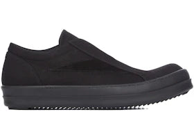 Rick Owens Temple Laceless Vintage Sneaks Black - vue 360