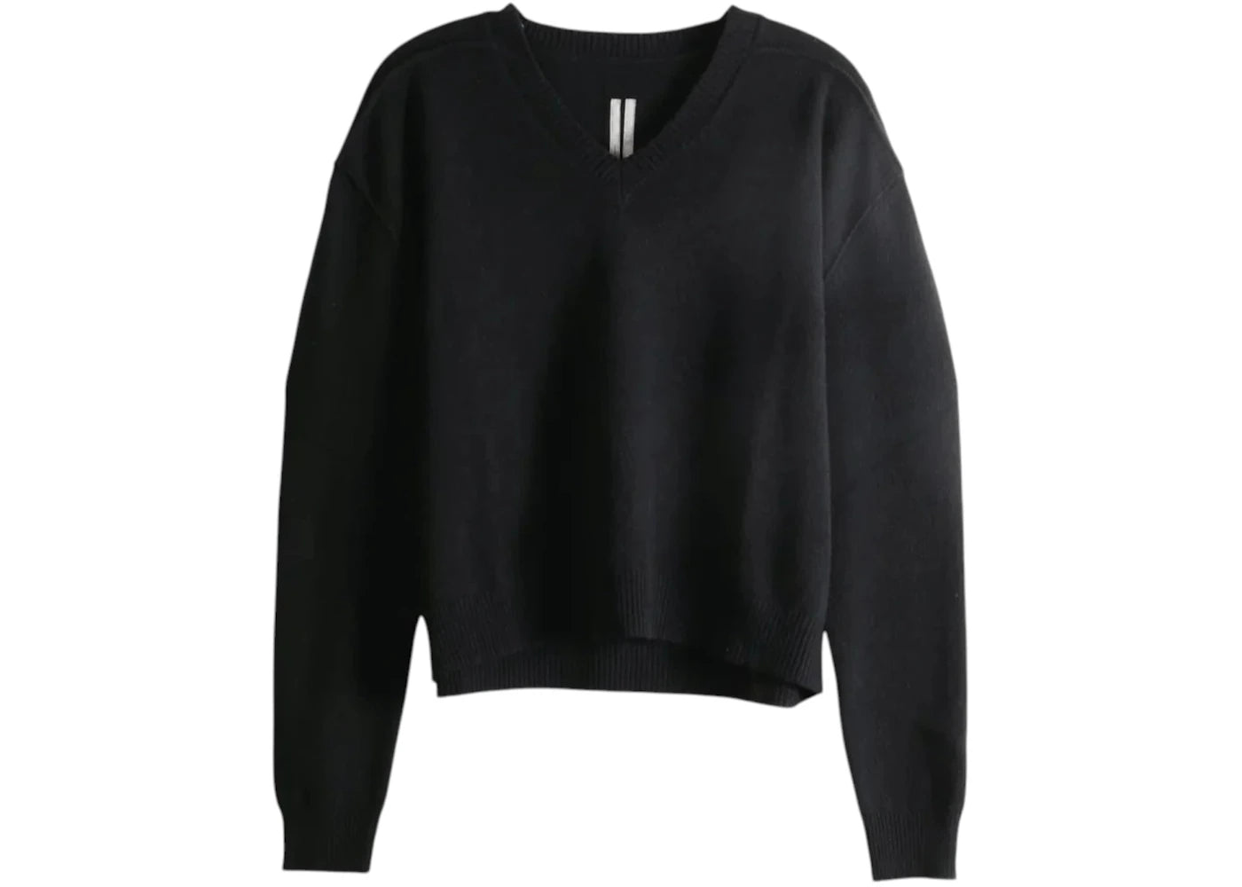 Rick Owens Tommy V Neck Sweater Black - vue secondaire A